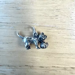 Cat 925 Sterling Silver Charm - Picture 1 of 3