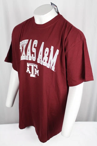 Fanatics Men's Texas A&M Aggies Outline Lower Arch Short Sleeve T Shirt Maroon Cover