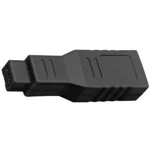 FireWire 6-Pin Female to 9-Pin Male 400/800 IEEE1394a 1394b Adapter Converter - Picture 1 of 4