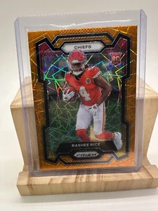 2023 Panini Prizm Rashee arroz de radiocontrol naranja Lazer #350 receptor Chiefs Star - Imagen 1 de 6