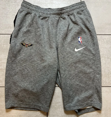 Nike NBA New Orleans Pelicans Player Issued Practice Shorts Size M Gray Cover