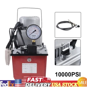 Electric Hydraulic Pump Double Acting Oil Pump 10000 psi 700 Bar 8L Manual Valve - Bild 1 von 11