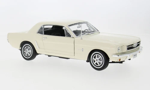 Welly Ford Mustang Hardtop White 1964 1:18 - Image 1 of 1