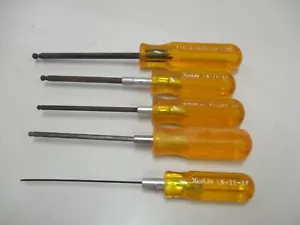 5pc Xcelite Ballpoint Hex Screwdriver Set NOS - Picture 1 of 4