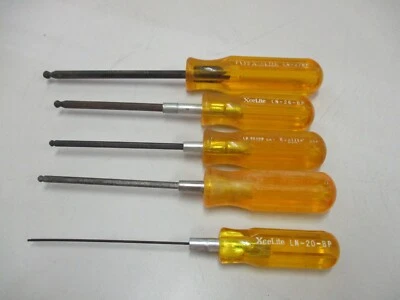 5pc Xcelite Ballpoint Hex Screwdriver Set NOS - Image 1 of 4