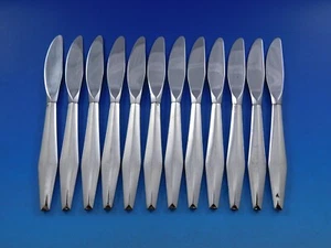 Diamond by Reed and Barton Sterling Silver Butter Spreader HH Modern Set 12 pcs - Picture 1 of 5