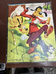 Walt Disney Tray Inlay 40 piece Puzzle No. 2602 Whitman Publishing Co. 1952 - Picture 1 of 9