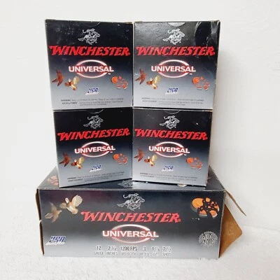 100 Rd Winchester Game & Target U127 Shotshell 12G Collector's 5 EMPTY BOXES - Image 1 of 4