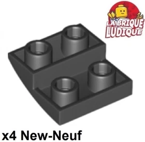 Lego 4x Slope Curved Inverted 2x2 Black 32803 New - Picture 1 of 1