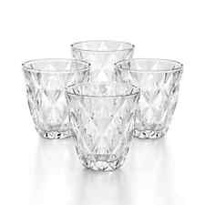 The Cellar Clear Diamond Double Old-Fashioned Glasses, Set of 4