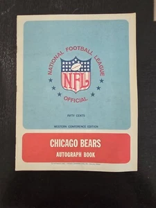 LIBRO DE AUTÓGRAFOS DE LA CONFERENCIA OCCIDENTAL DE LOS OSOS DE Chicago de la nfl 1967 george halas - Imagen 1 de 13