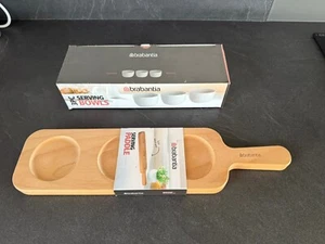 TRIO APERO - Set 3 BEHÄLTER AUF HOLZSTÄNDER Marke Brabantia Aperitif - Bild 1 von 5
