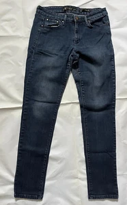 Jeans Kardashian Premium Denim Blu Kim Curvy Skinny Missy Taglia 10 - Foto 1 di 9