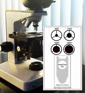 Compatible Leitz Microscope Dark field Set 27mm Diameter w/ Aluminum 6061 slider - Picture 1 of 1