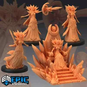 Schneekönigin - DnD, Fantasy, RPG, Tabletop, Handarbeit, Sammlerstück, Modell - Bild 1 von 6
