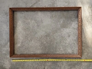 Midcentury Gemälde Rahmen MCM 19 1/2 x 28 1/2 innen - Bild 1 von 8
