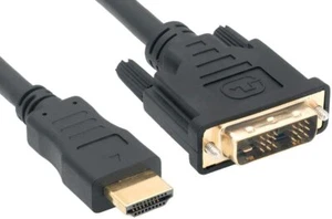 Cablelera HDMI Male/DVI-D Single Link, 2m, Black Color (ZC5695MM-2M) - Picture 1 of 4