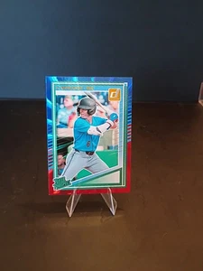 PANINI DONRUSS 2025 PJ MORLANDO RATED PROSPECTO LÁSER ROJO Y AZUL PARALELO - Imagen 1 de 2