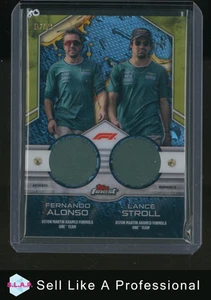 FERNANDO ALONSO & LANCE STROLL TOPPS 07/25 2024 FINEST F1 ASTON MARTIN ENG PATCH - Picture 1 of 2