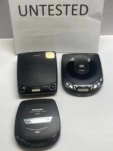 Philips AZ6811 + Matsui CD-106A + Panasonic SL-S138 Vintage Portable CD Players - Picture 1 of 9