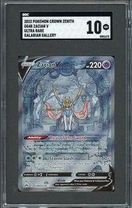 SGC 10 Zacian V Corona Zenith GG48/GG70 Holo Carta Pokemon B28 - Foto 1 di 2