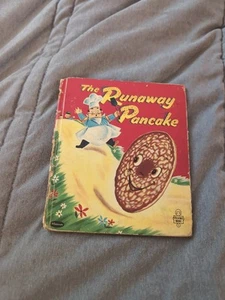 The Runaway Pancake, RARE vintage children's book Whitman 1956 Tell a tale books - Picture 1 of 5