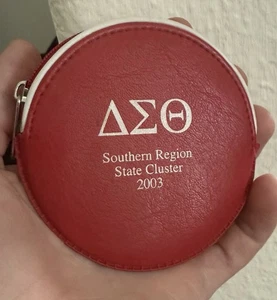 Delta Sigma Theta Monedero Maquillaje Bolsillo Joyería Bolso 2003 Región Sur - Imagen 1 de 3