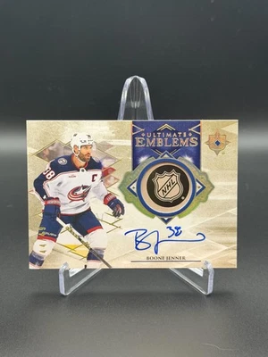2023-24 Upper Deck Ultimate Collection #UE-BJ Boone Jenner - Emblems Autos - Image 1 of 2