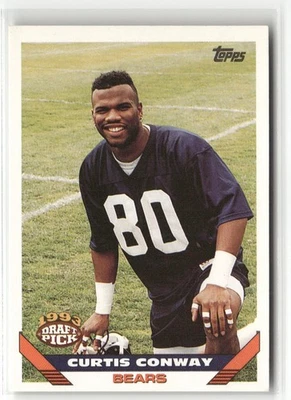 1993 TOPPS #12 CURTIS CONWAY CHICAGO BEARS RC - Image 1 of 2