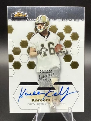Kareem Kelly 2003 Topps Finest Rookie Auto #'d /999 Rookie Auto (RC) Card #126 - Image 1 of 4