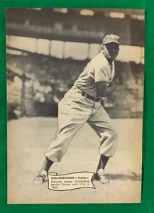 vintage Don Newcombe & Vern Stephens 1950 Dell Mini Baseball Poster - Dodgers - Picture 1 of 2