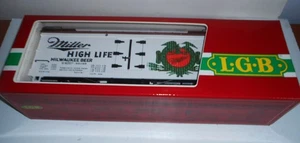 LGB 4072 "G" SCALE MILLER HIGH LIFE REFRIGERATOR RAILROAD CAR NEW IN BOX - Picture 1 of 3