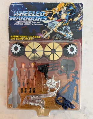 Paquete Victory Lightning League 1984 Wheeled Warriors de colección de Mattel sin usar, en caja Foto 1 de 4