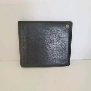 Givenchy Herren-Geldbörse Kartenschein Münzfach Doppelfaltung Leder Medium schwarz Retro - Bild 1 von 12