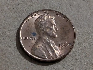 1960 No Mint Mark Penny Lincoln Memorial 1 Cent USA L On Rim Error  - Picture 1 of 2