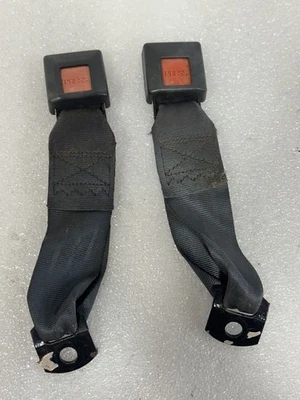 TOYOTA CELICA 1986 1987 1988 1989 CUPÉ HEBILLAS CINTURÓN SEGURIDAD TRASERO PAR GRIS Foto 1 de 4