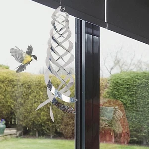 Rotating Reflective Rod Bird Repeller Bird Spiral Reflectors Scare Tool 'YR - Picture 1 of 14