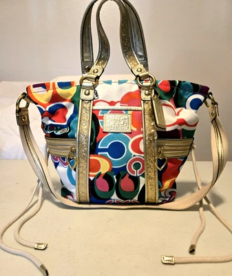 Bolso de Mano/Hombro Multicolor Coach F21361 Poppy Pop Signature C Spotlight Foto 1 de 4