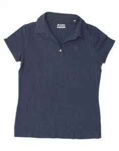 LOTTO Womens Polo Shirt UK 12 Medium Navy Blue Cotton AL02 - Picture 1 of 3