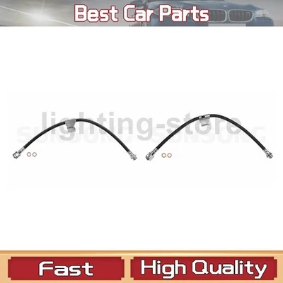 2 Front Brake Hydraulic Hose Brake Line Fits Pontiac Fiero 2.5L 2.8L_ - Изображение 1 из 4