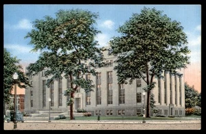 Postkarte Kalamazoo Court House mit Bäumen, Michigan - Bild 1 von 2