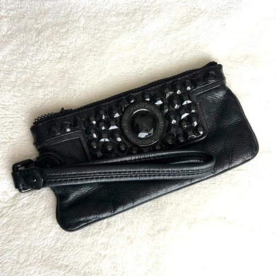 Marc by Marc Jacobs украшенный черный кожаный клатч сумочка бумажник - Изображение 1 из 4