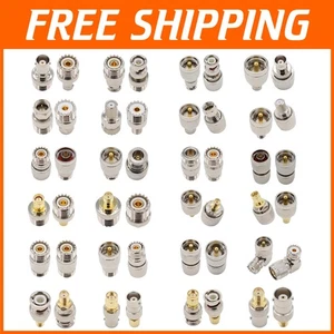 Complete 24-Piece RF Coaxial Connectors Set for Diverse Radio Applications - Picture 1 of 10