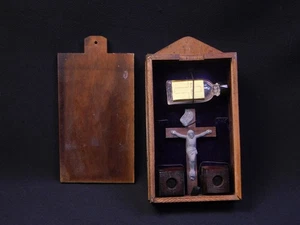 Vtg Catholic Last Rites Sick Call Service Cabinet Norhead Mfg Chicago - Picture 1 of 6