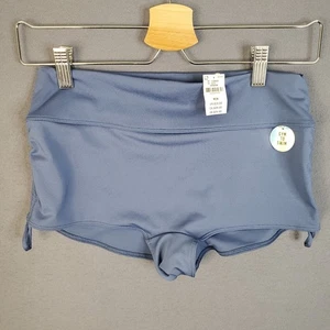 Victoria's Secret Pink Gym to Swim Shortie Shorts - Size M - Old School Blue NWT - Picture 1 of 10
