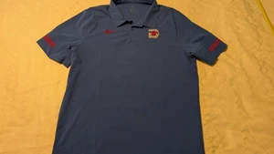 SMU Mustangs Nike XL Blue Performance Polo Golf Shirt Dallas ACC Logo - Picture 1 of 8