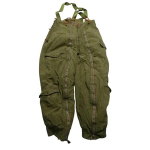 Pantalones de Vuelo De Colección Ejército de los Estados Unidos Fuerzas Aéreas Para Hombres Oliva Tipo A-9 Forrados Alpaca Años 40 - Imagen 1 de 12