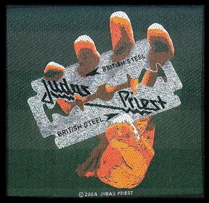 JUDAS PRIEST PATCH AUFNÄHER # 11 BRITISH STEEL 10x10cm FLICKEN ABZEICHEN - Picture 1 of 1
