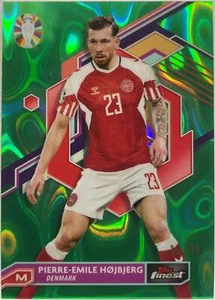 Pierre-Emile Hojberg 13/99 Green Lava Topps Finest Road To Uefa Euro 2024 - Foto 1 di 2