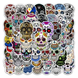 Sugar Skull Series 2 Sticker Set 50pcs 103228 - Picture 1 of 7